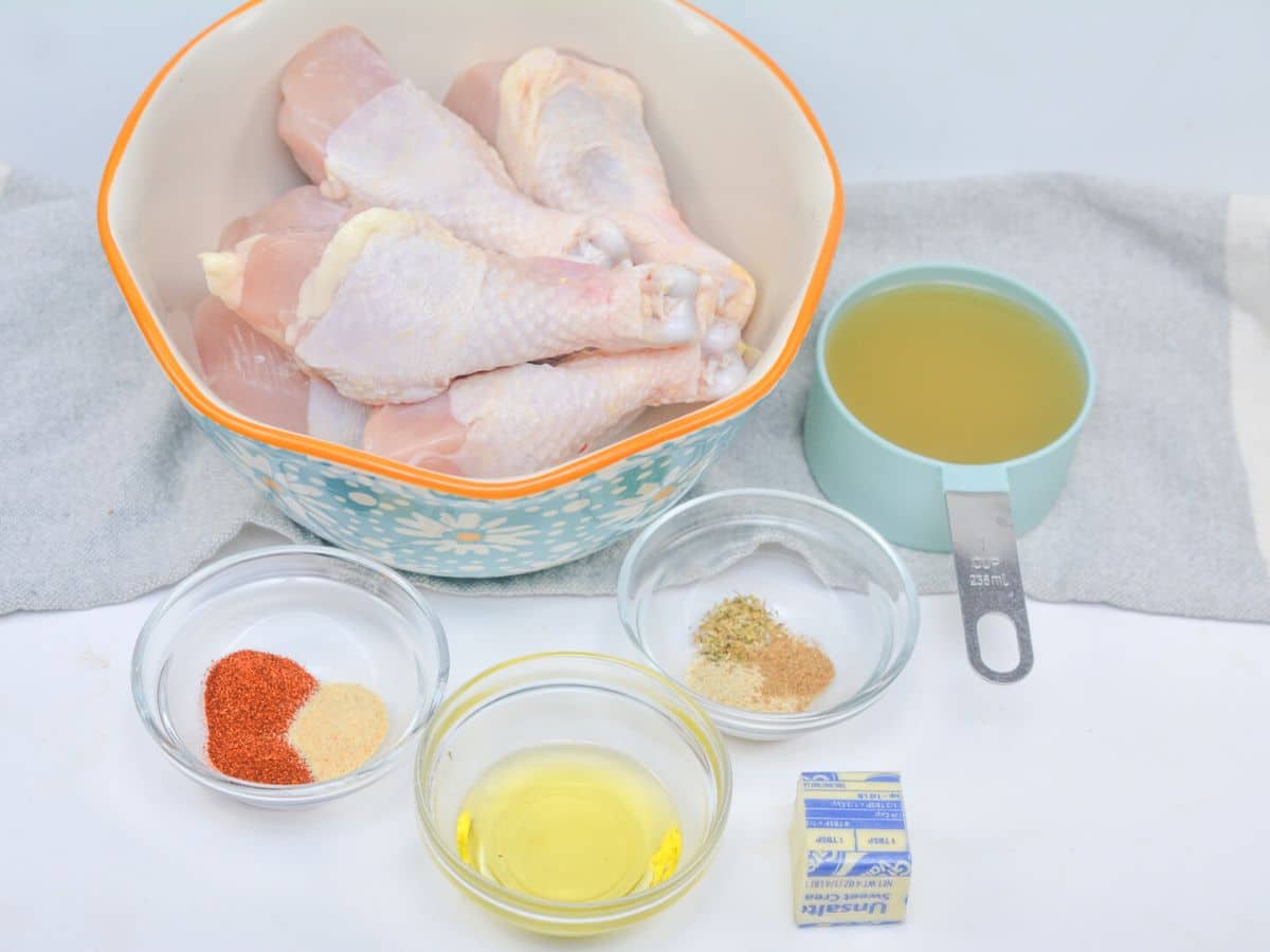 ingredients needed to make instant pot chicken drumsticks