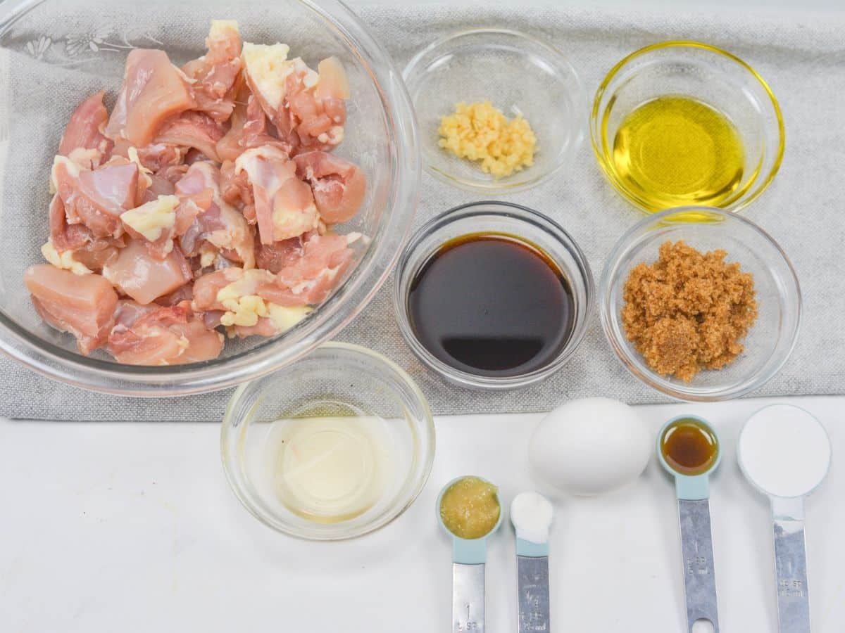 Keto Sesame Chicken ingredients