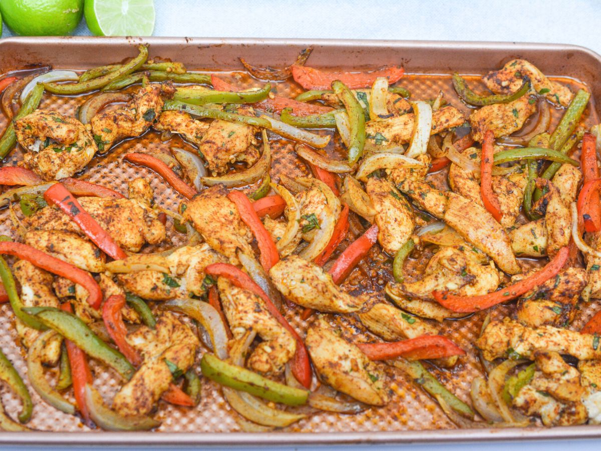 These easy skillet chicken fajitas are a lifesaver for busy