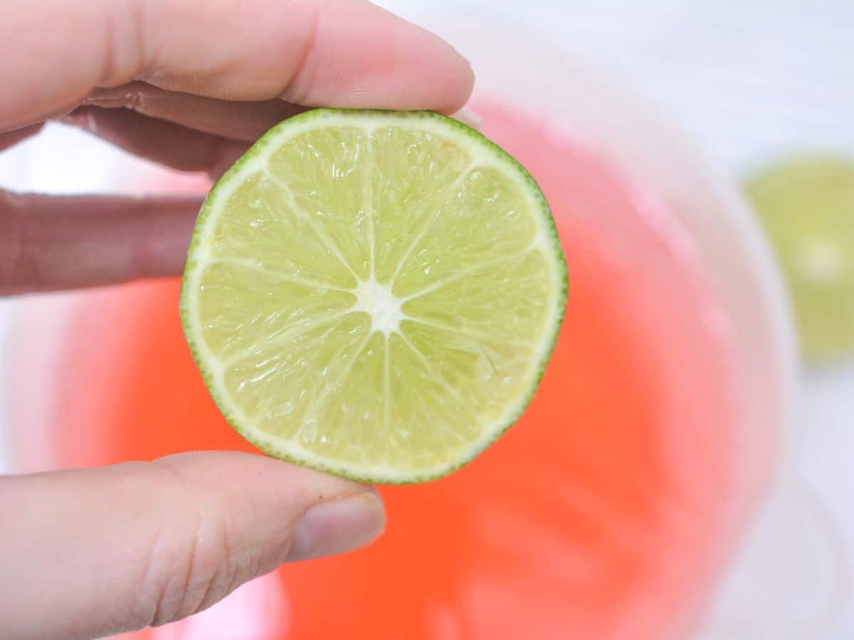 adding fresh lime juice