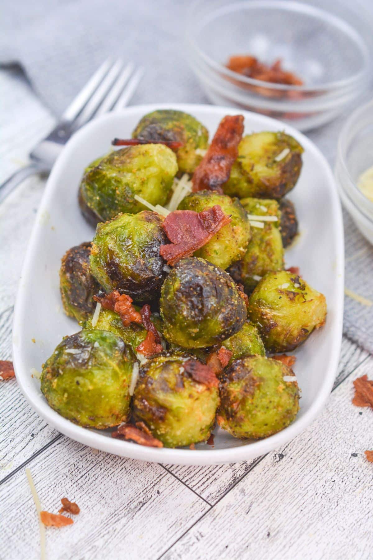 brussel sprouts with bacon and cheese