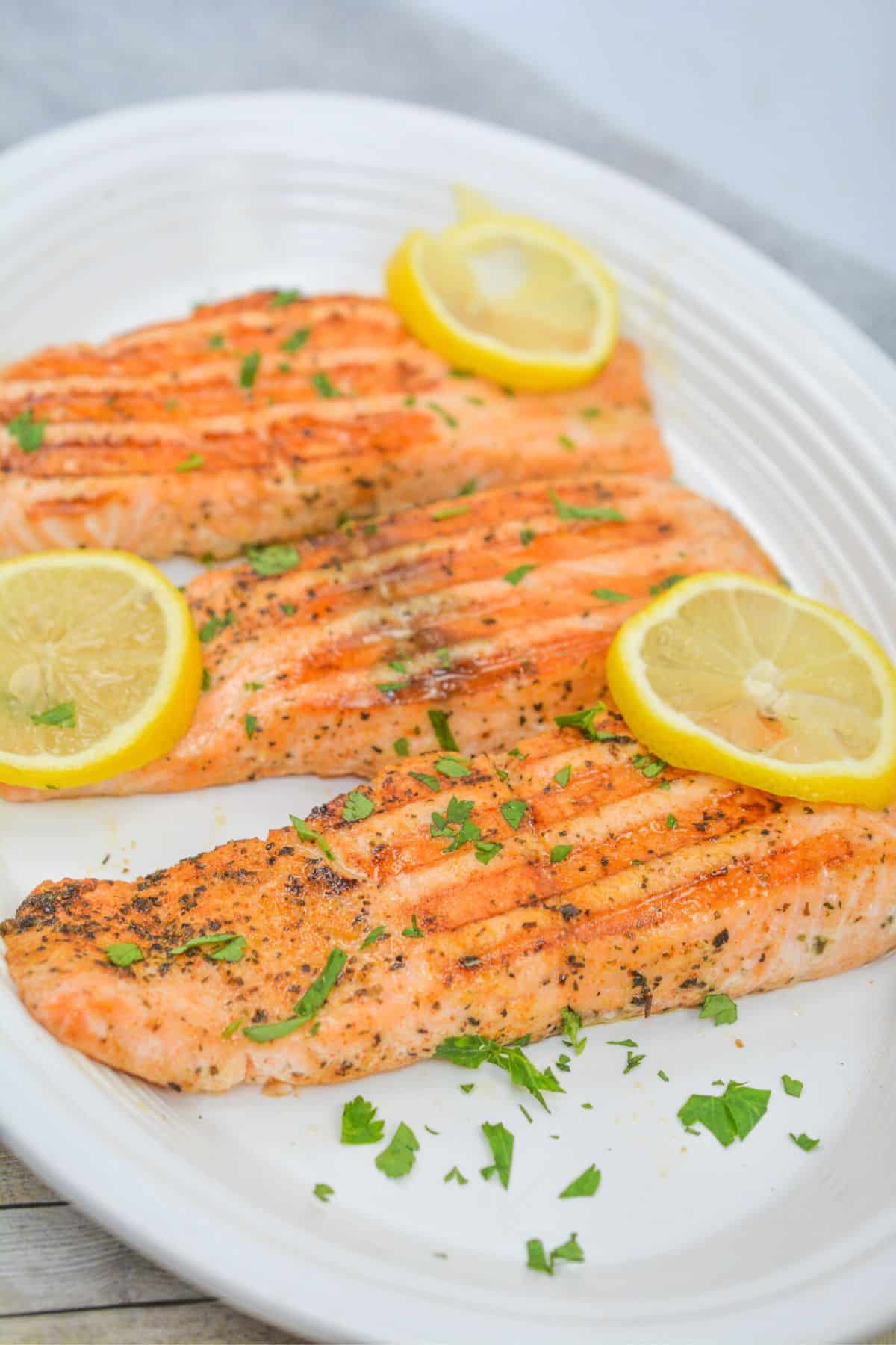 Keto grilled salmon