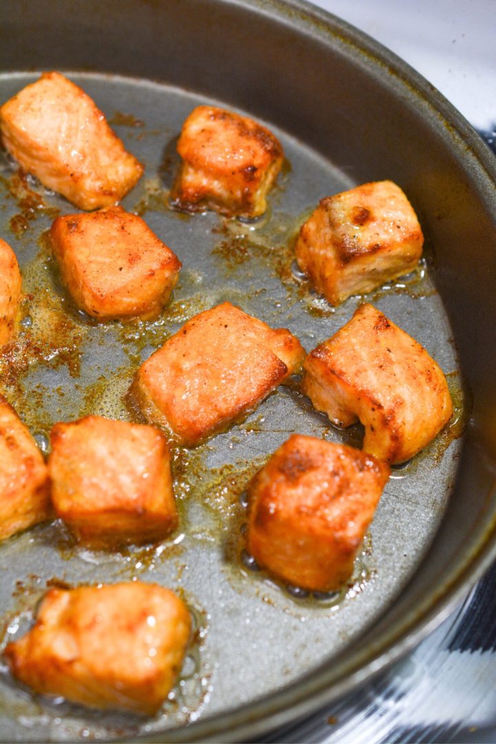 Air Fryer Salmon Bites (low-carb & Keto!) - Low Carb Yum