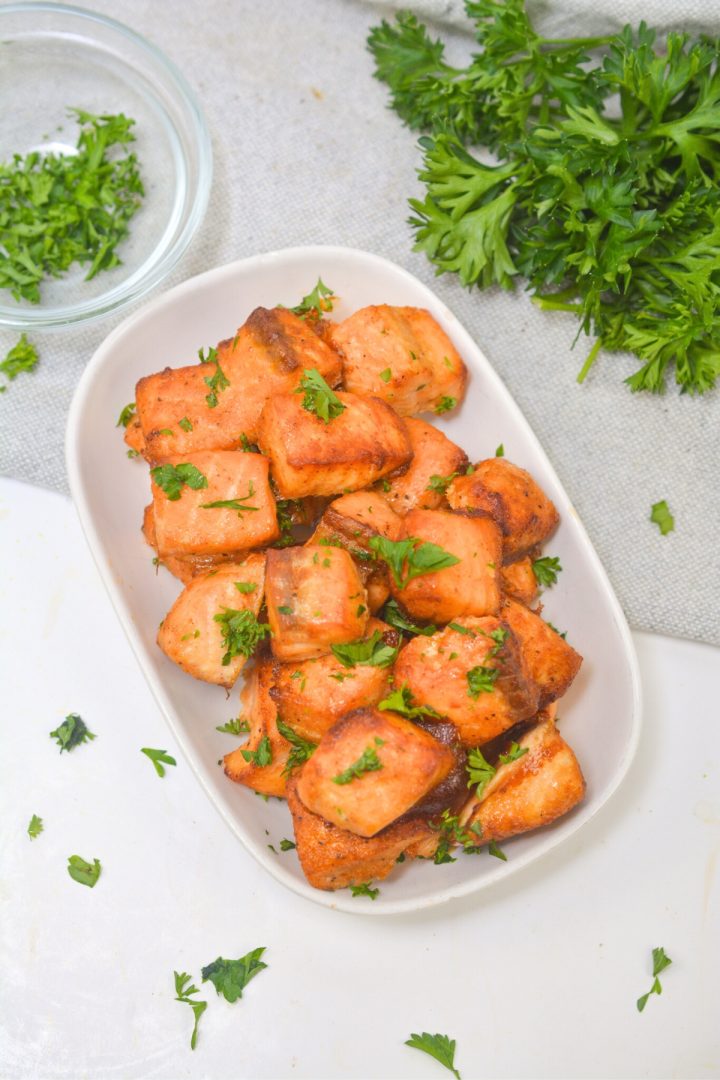 Air Fryer Salmon Bites (Low-Carb & Keto!) - Low Carb Yum