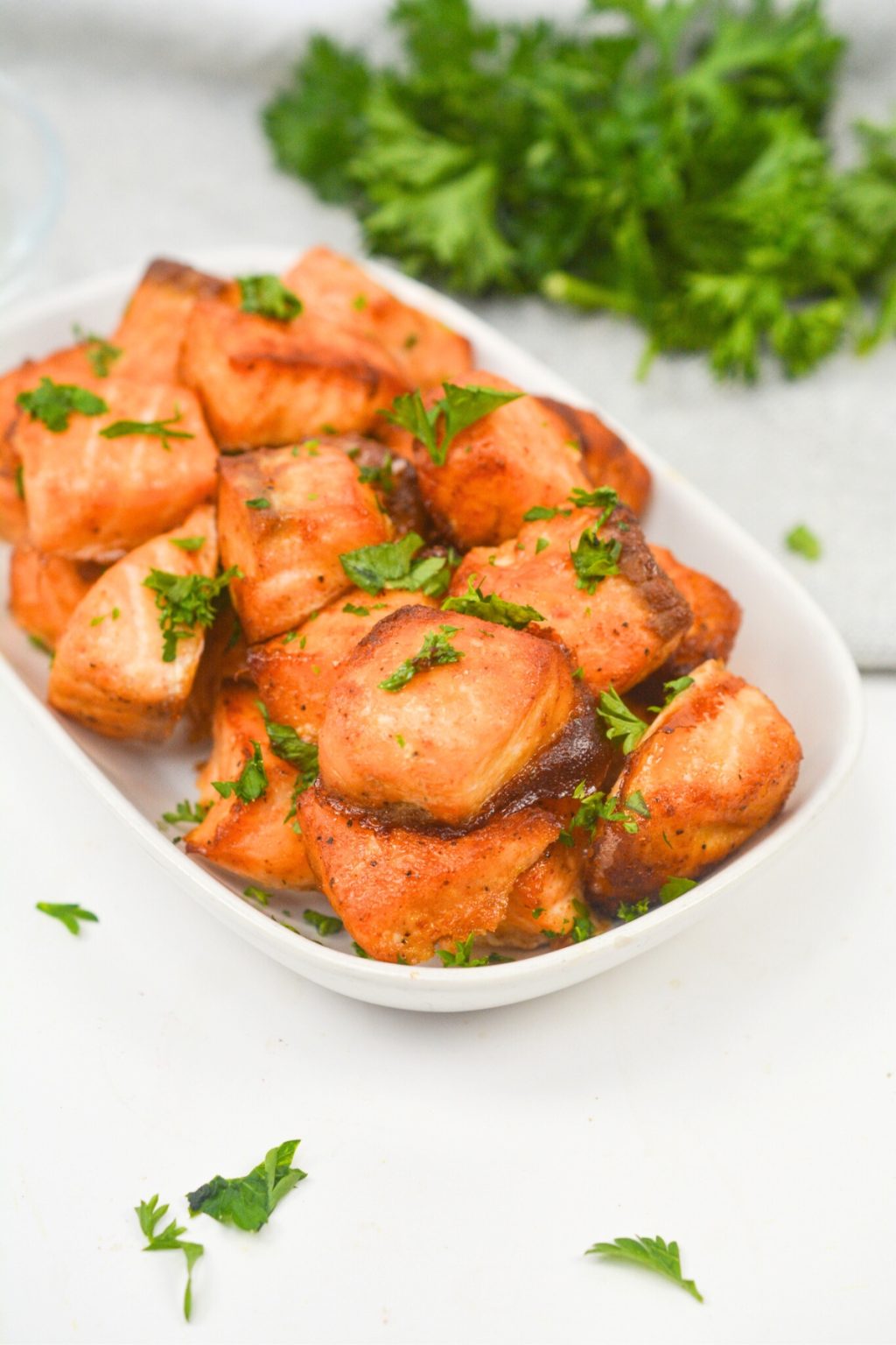 Air Fryer Salmon Bites (Low-Carb & Keto!) - Low Carb Yum