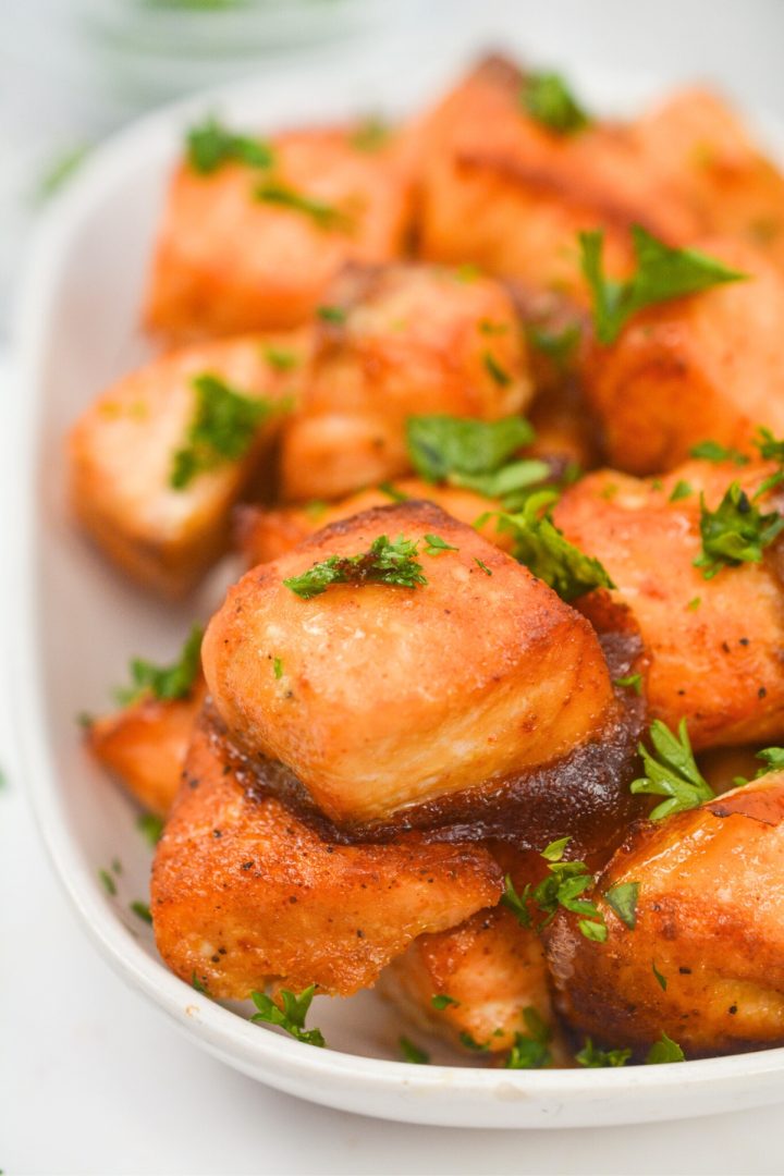 Air Fryer Salmon Bites (Low-Carb & Keto!) - Low Carb Yum