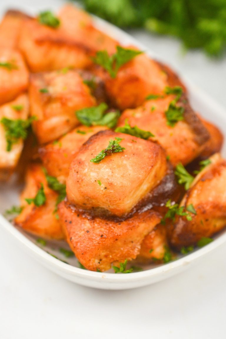 Air Fryer Salmon Bites (Low-Carb & Keto!) - Low Carb Yum