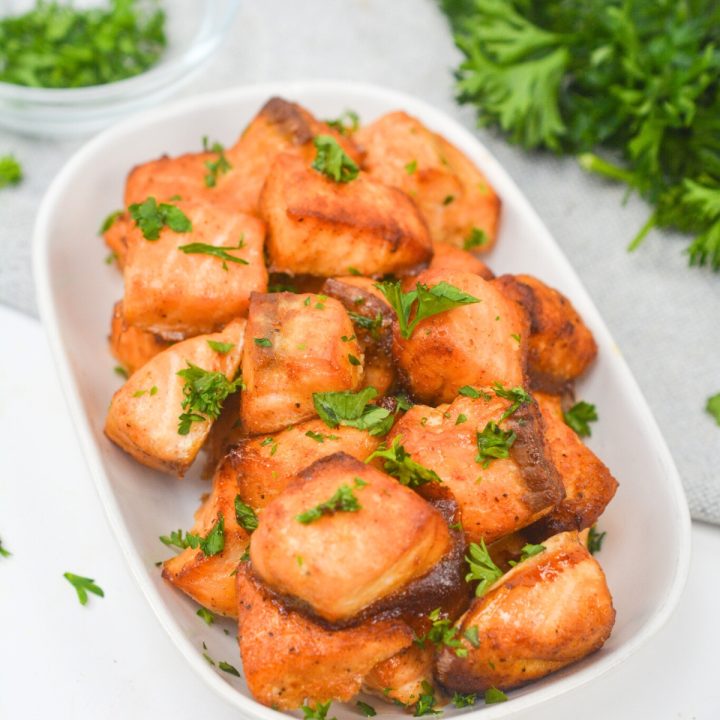 Air Fryer Salmon Bites (Low-Carb & Keto!) - Low Carb Yum