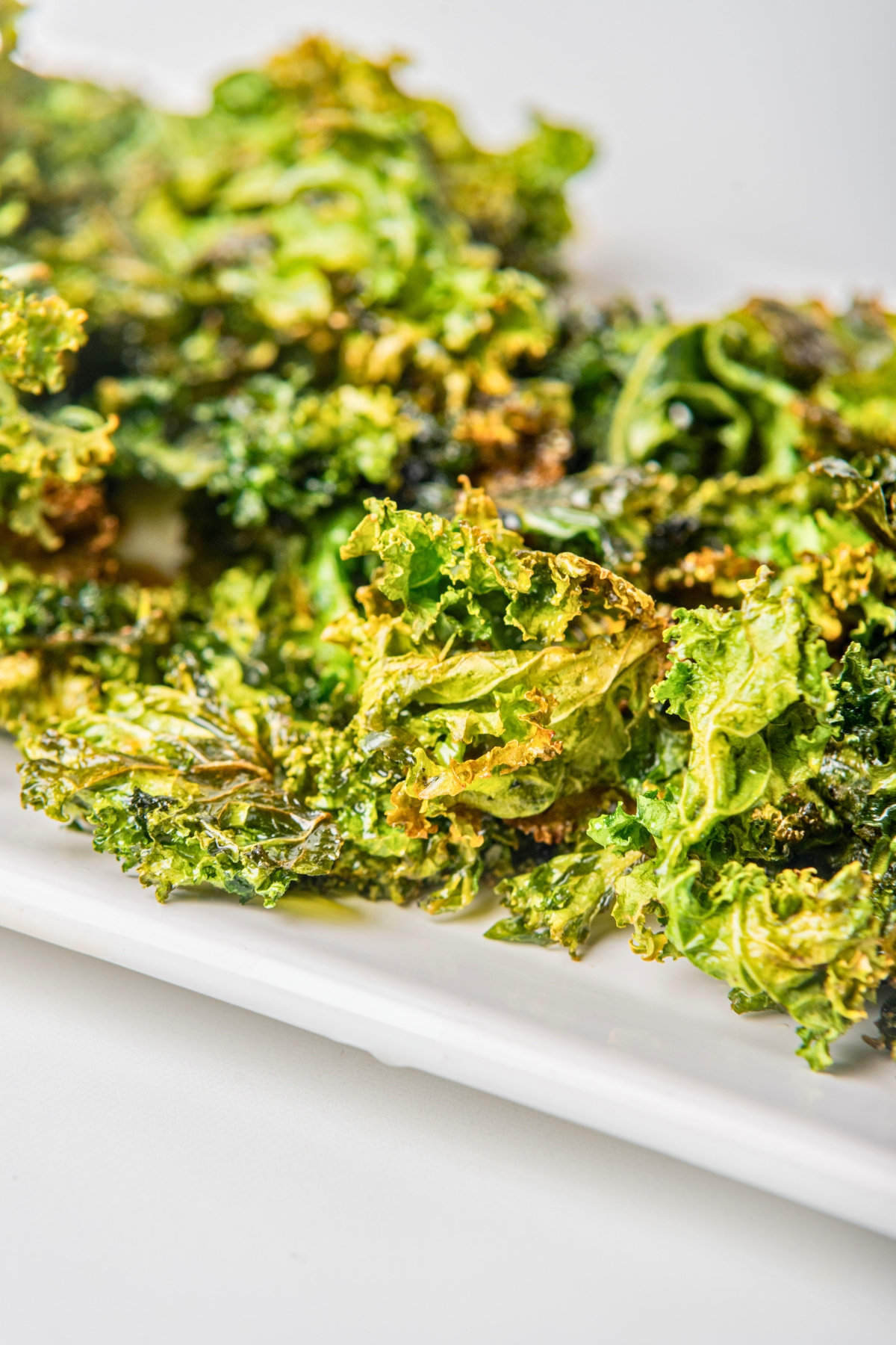 air fryer kale chips with seasoning