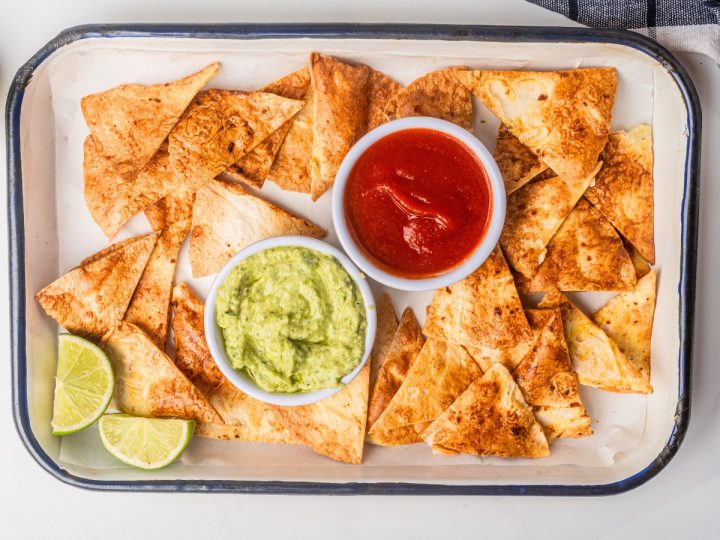 Air Fryer Tortilla Chips (Keto + Low-Carb) - Low Carb Yum