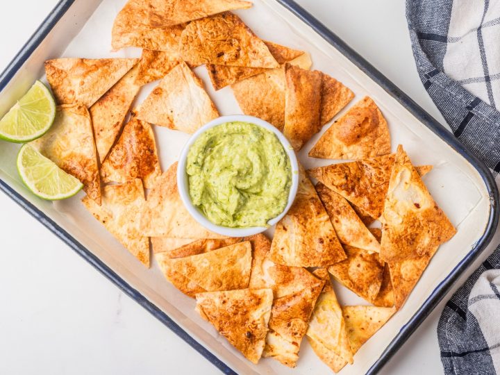 Air Fryer Tortilla Chips (keto + Low-carb) - Low Carb Yum