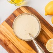 keto caesar salad dressing featured image