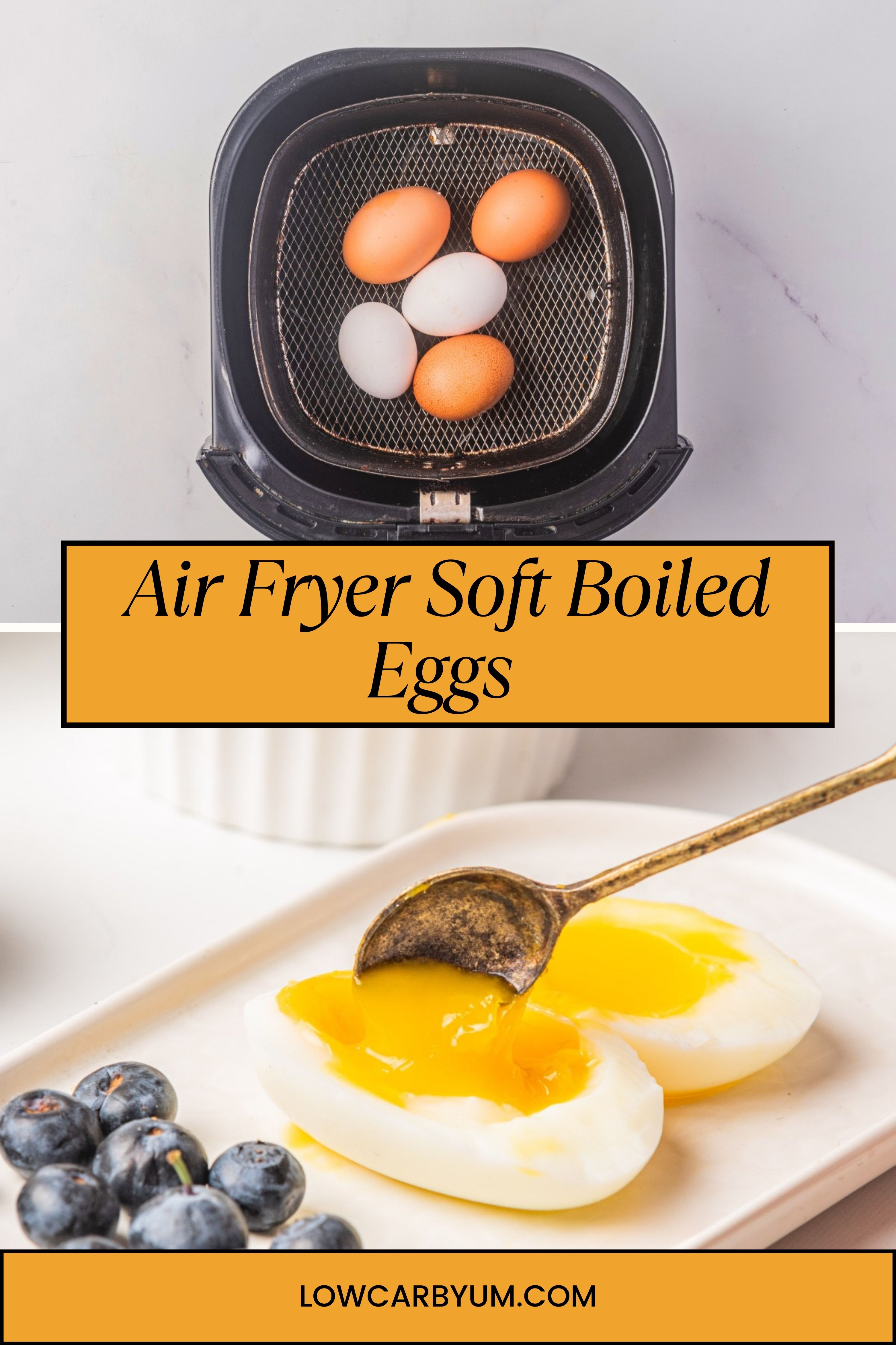 Air Fryer Soft Boiled Eggs Recipe - Low Carb Yum
