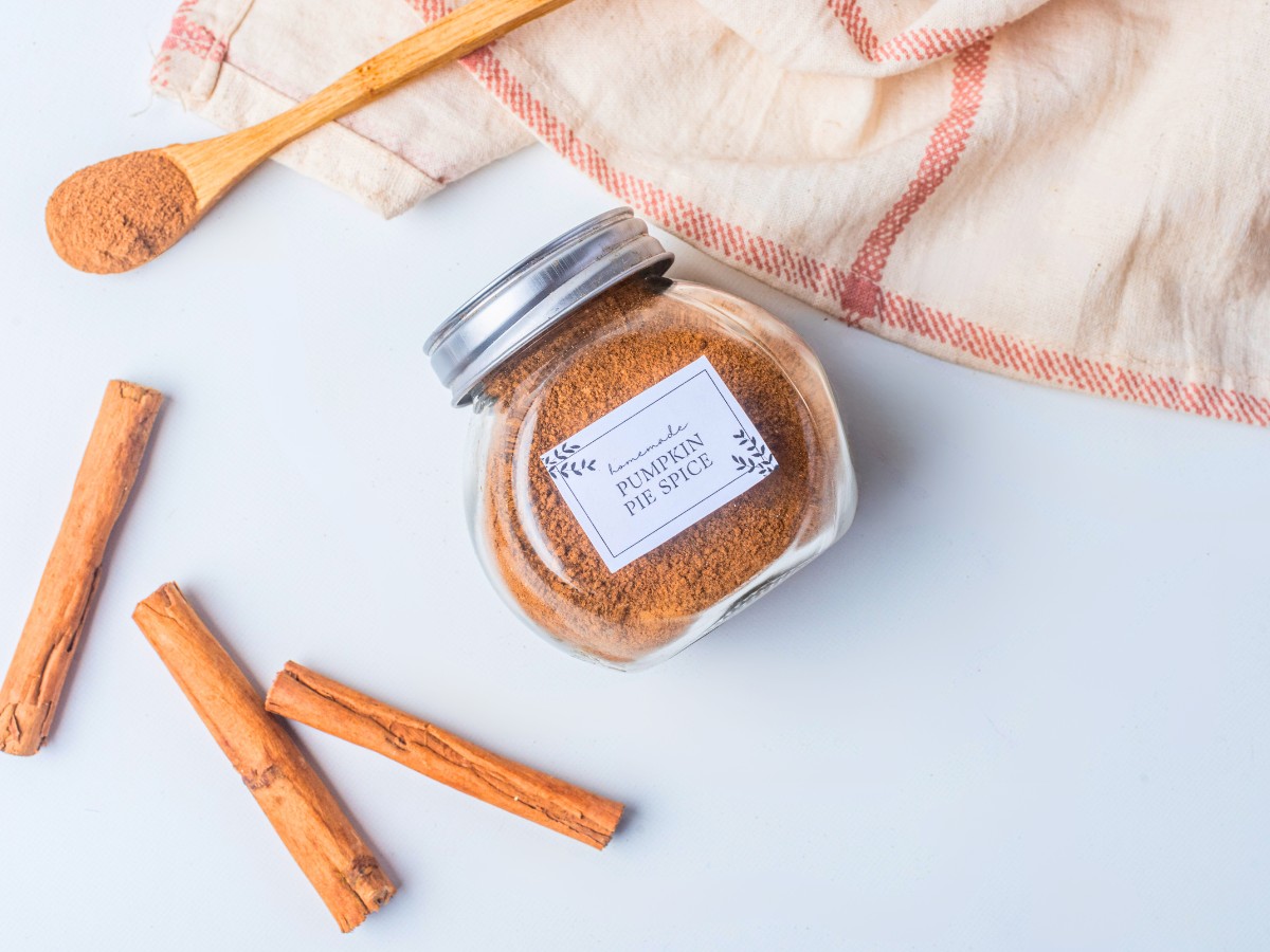 pumpkin spice made with cloves and cinnamon