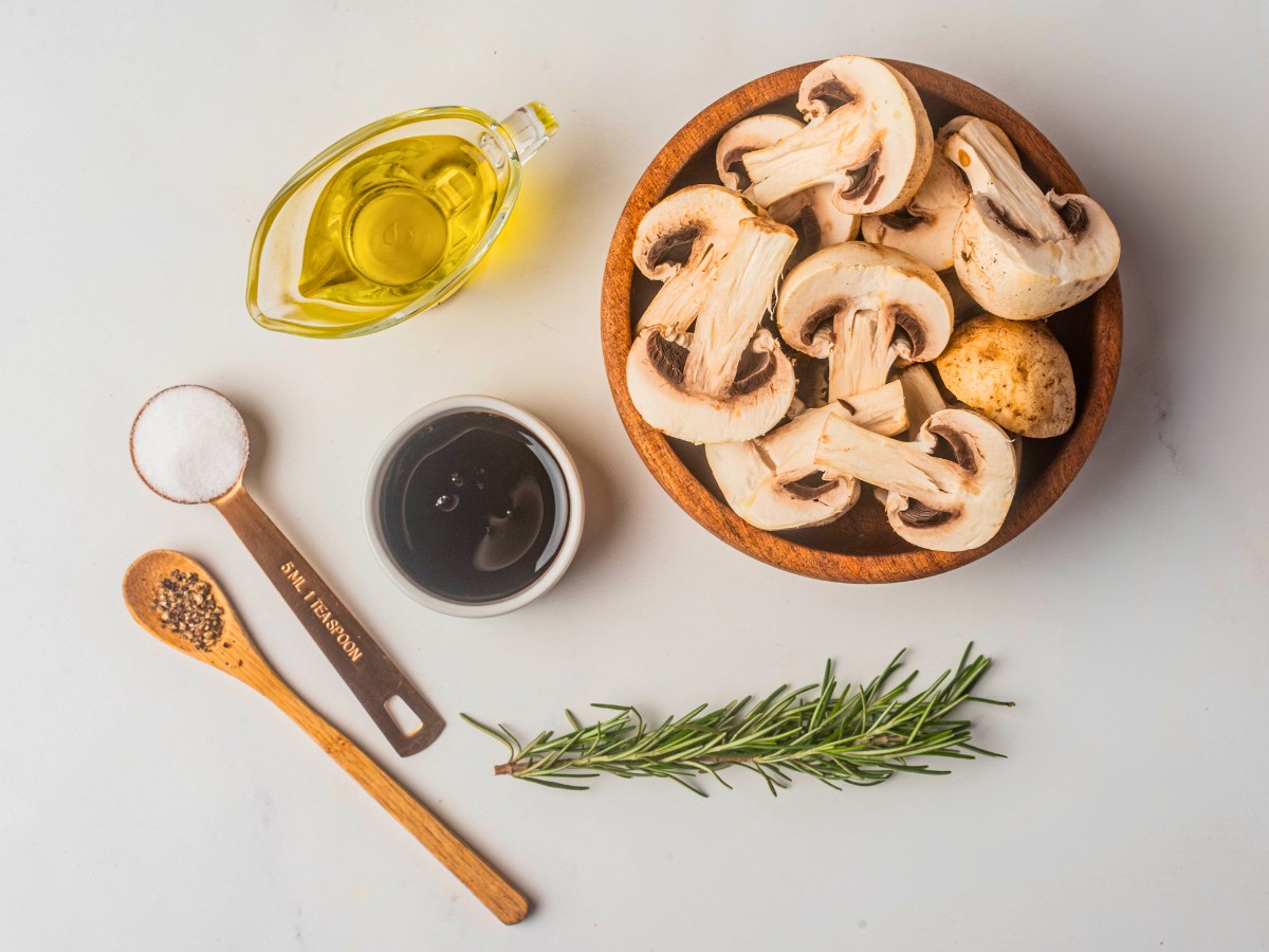 ingredients needed for air fryer mushrooms