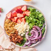 arugula goat cheese salad featured image.