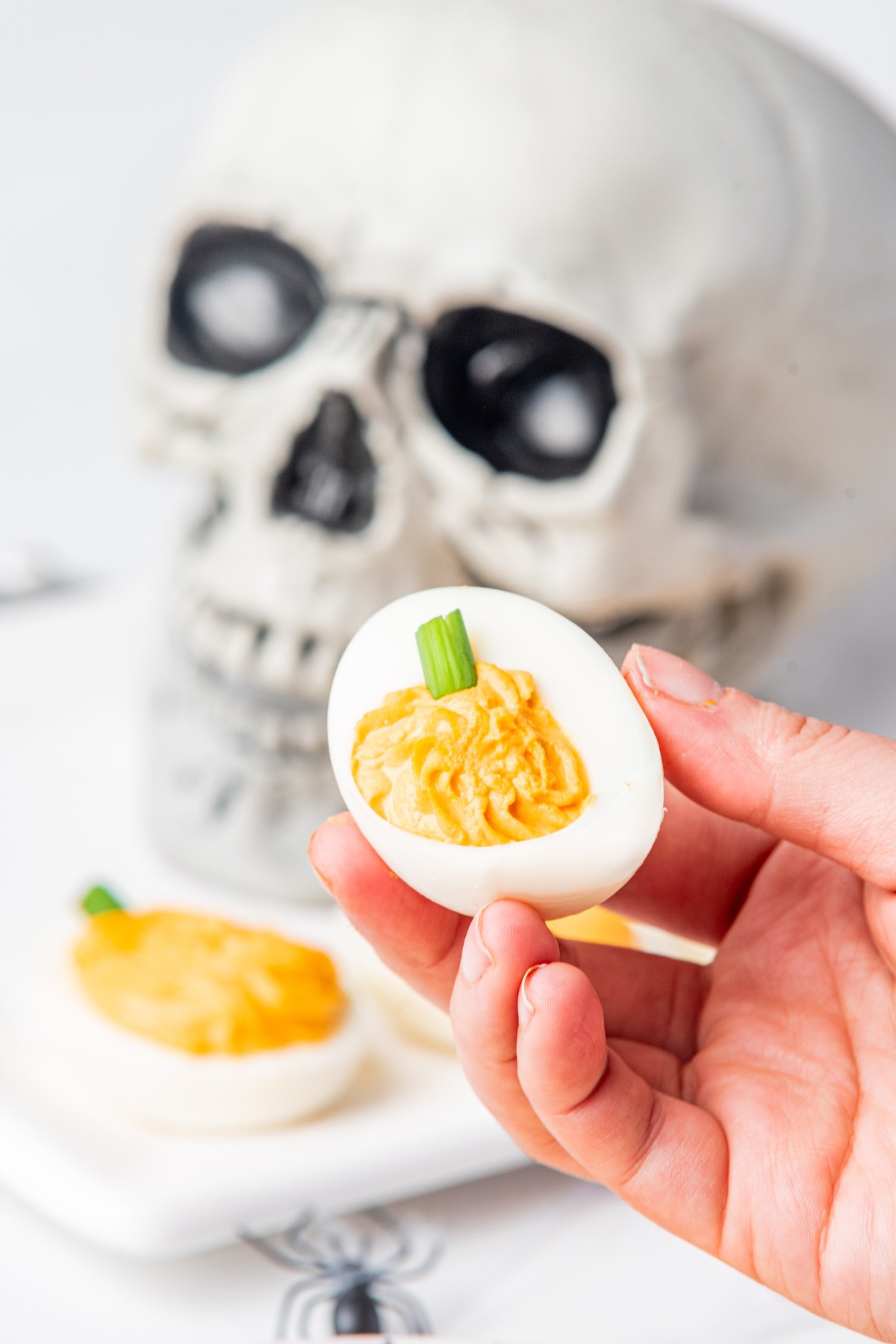 Halloween Deviled Eggs - Wholesome Yum