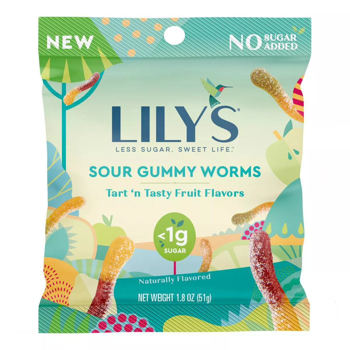 Lily's sour gummy worms