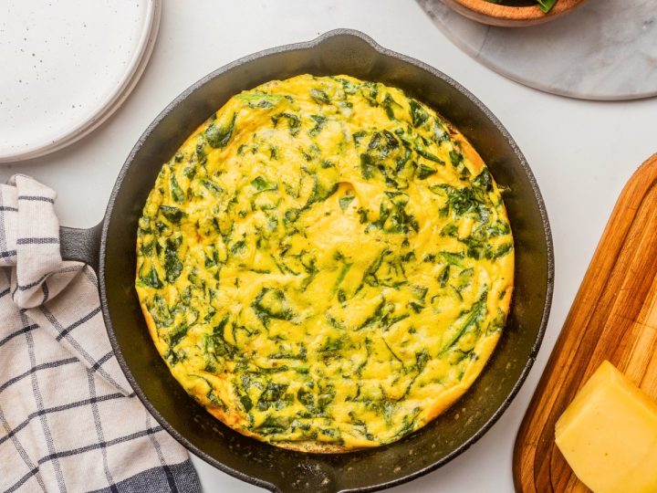 Keto Spinach Frittata Recipe Low Carb Yum
