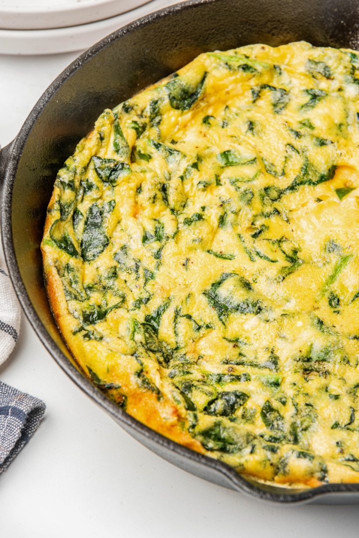 Keto Spinach Frittata Recipe - Low Carb Yum