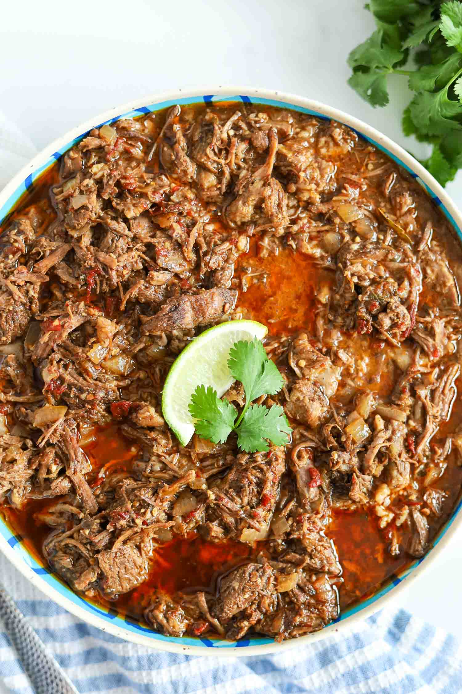 Chipotle shredded beef