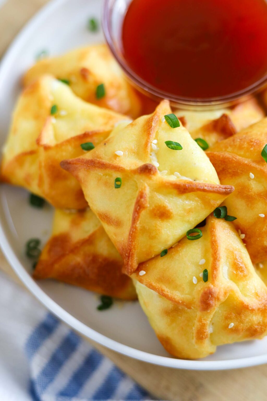 Keto Crab Rangoons (With Fathead Dough!) - Low Carb Yum