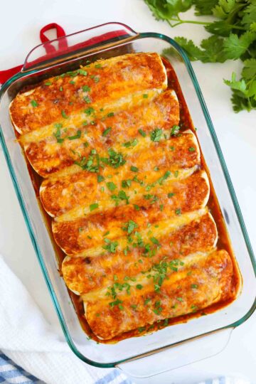 Keto Chicken Enchiladas - Low Carb Yum