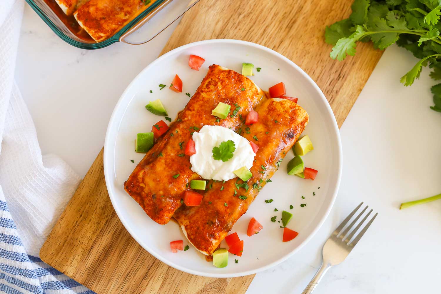 Keto Chicken Enchiladas