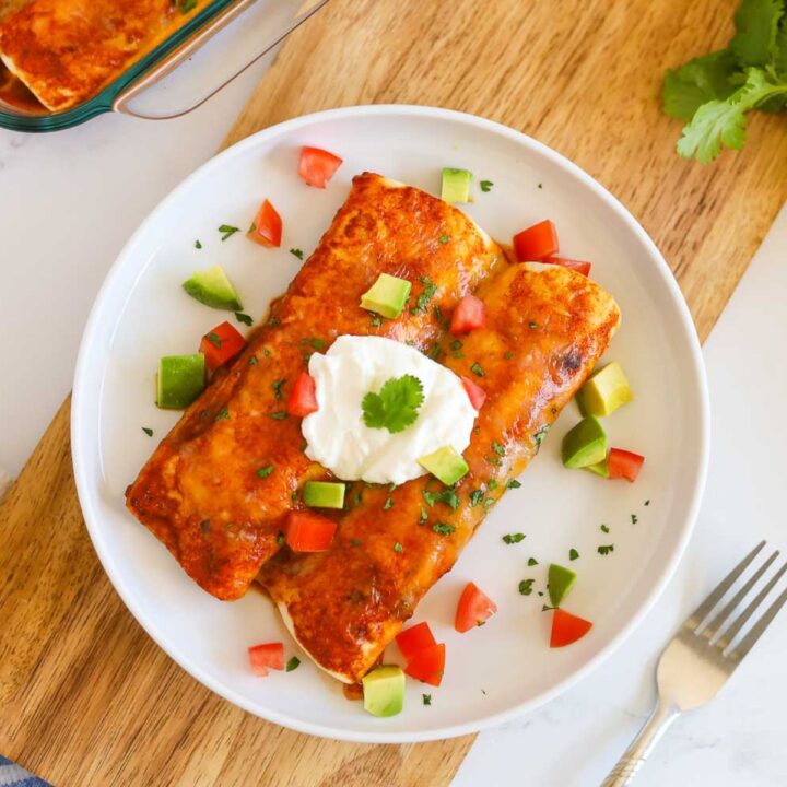 Keto Chicken Enchiladas - Low Carb Yum