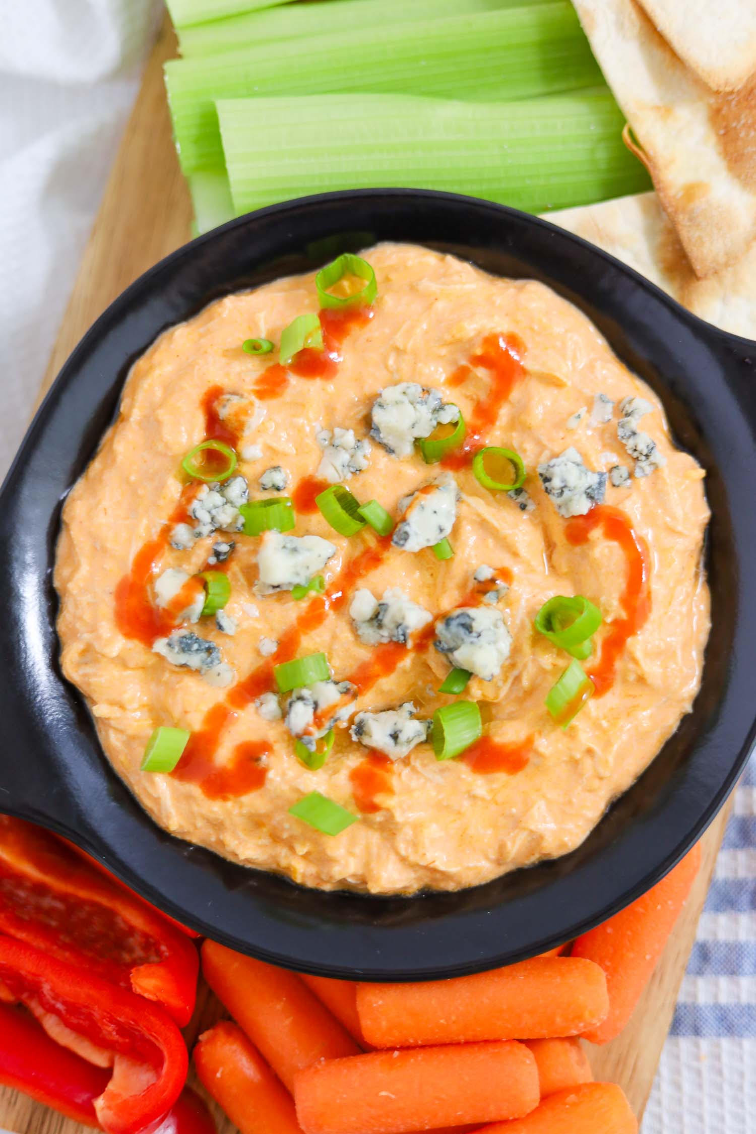 homemade buffalo chicken dip 