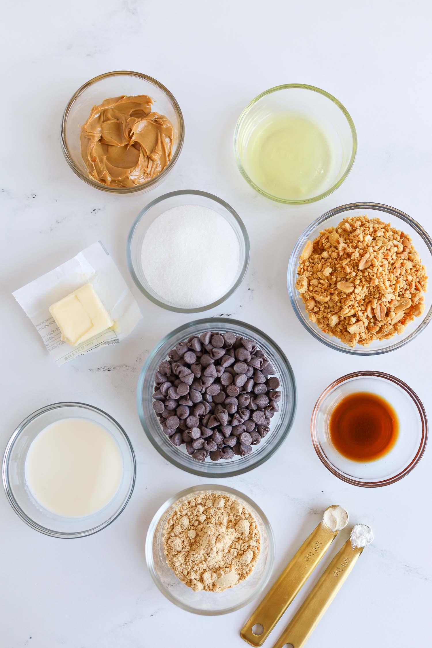 ingredients needed to make healthy snickers 