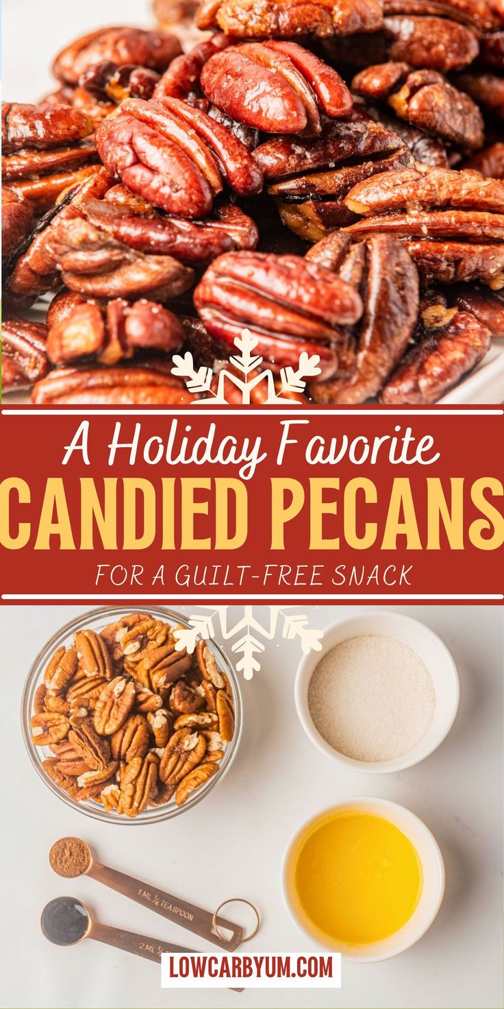 holiday candied pecans