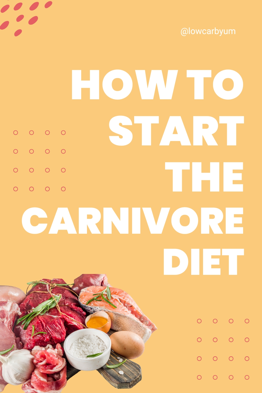 How to start the Carnivore diet pin image