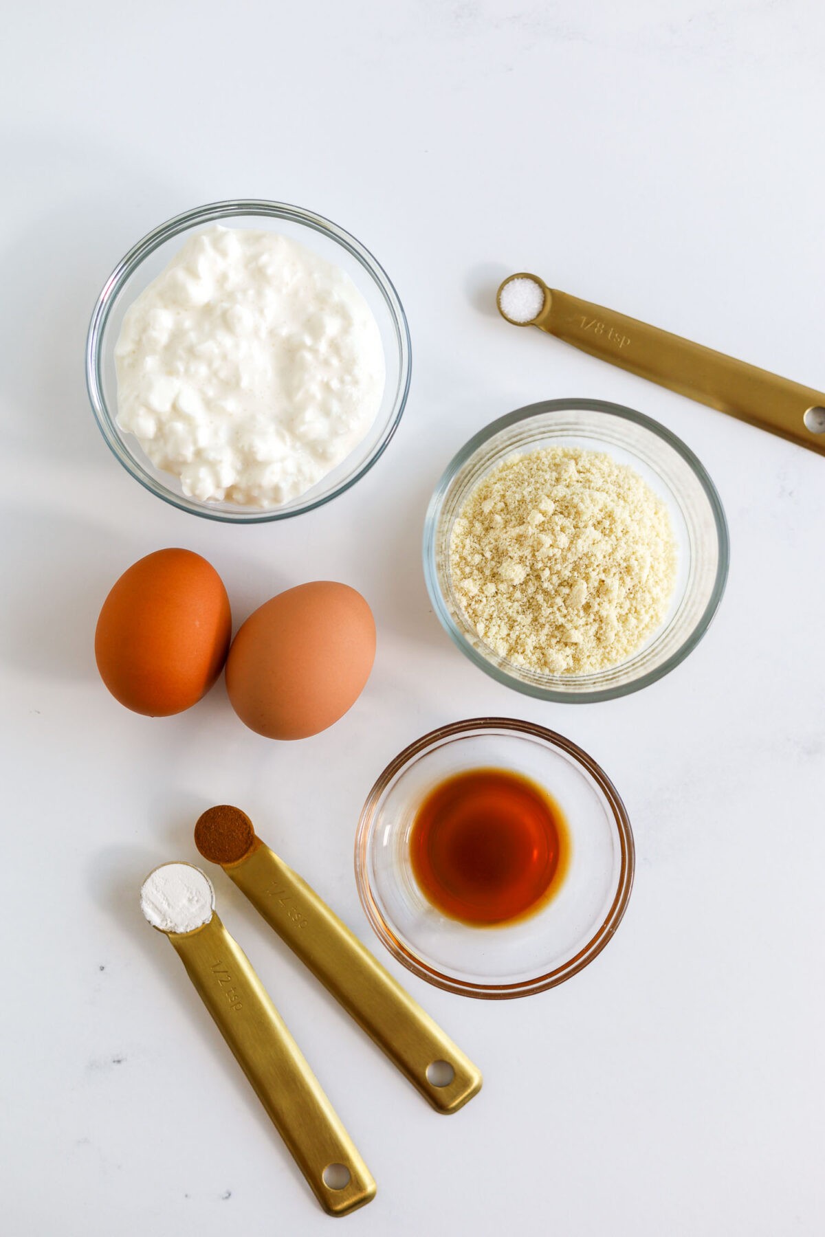 ingredients needed for cottage cheese pancakes