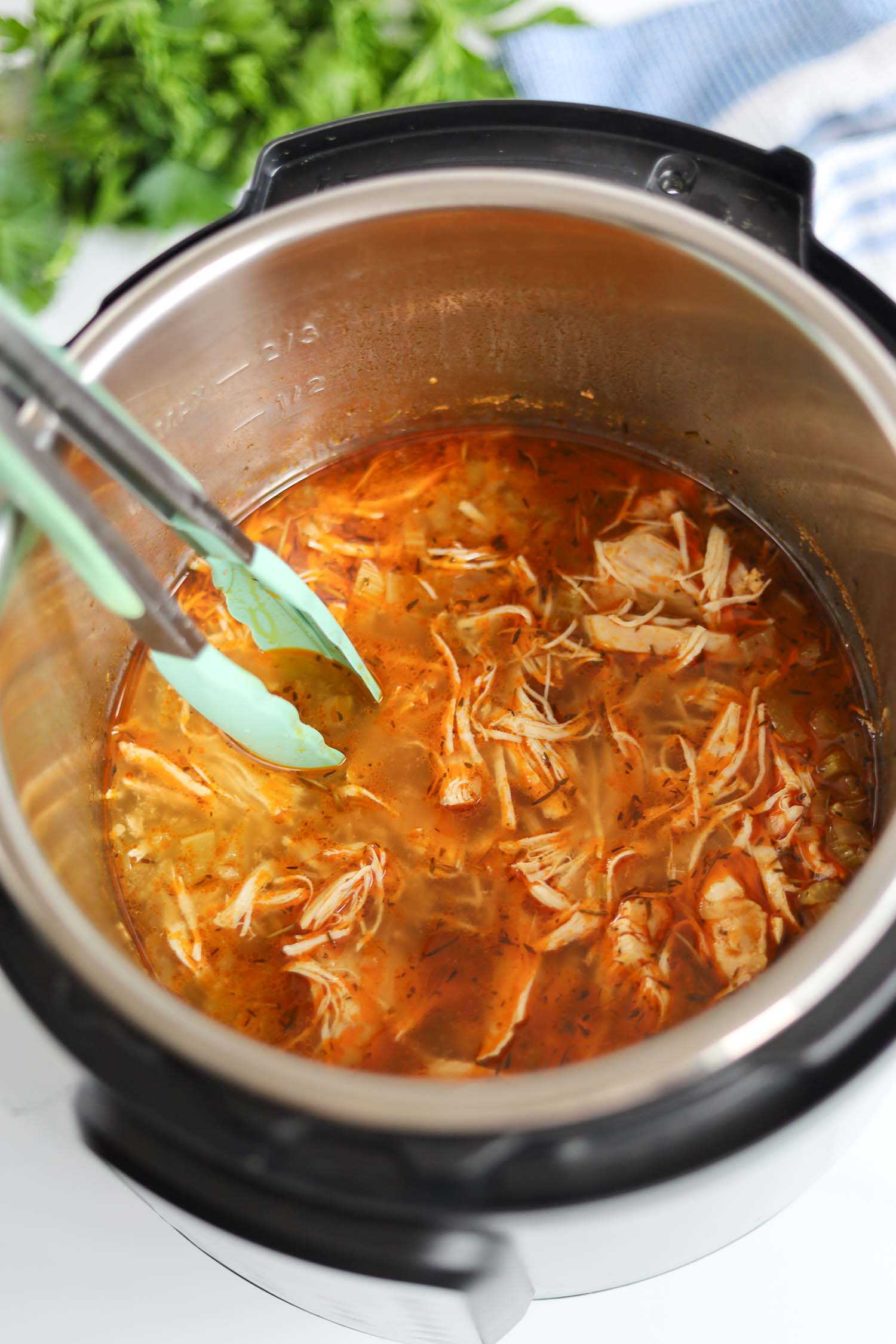 shredding chicken breast in instant pot