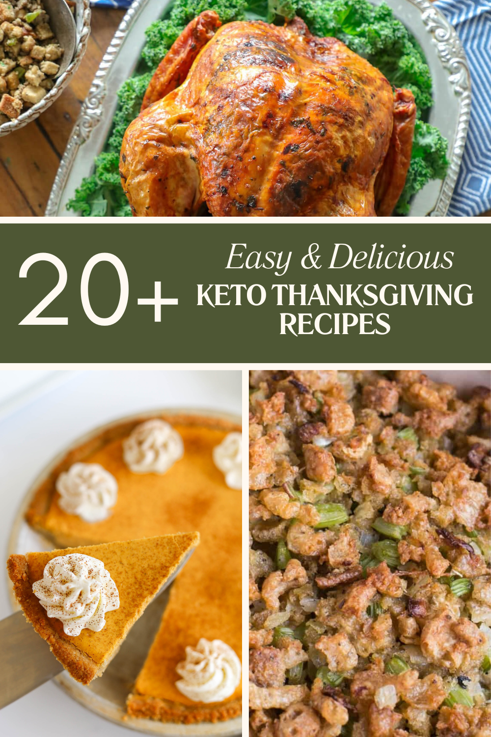 a round up of 20+ of the best low carb thanksgiving recipes on Low Carb yum