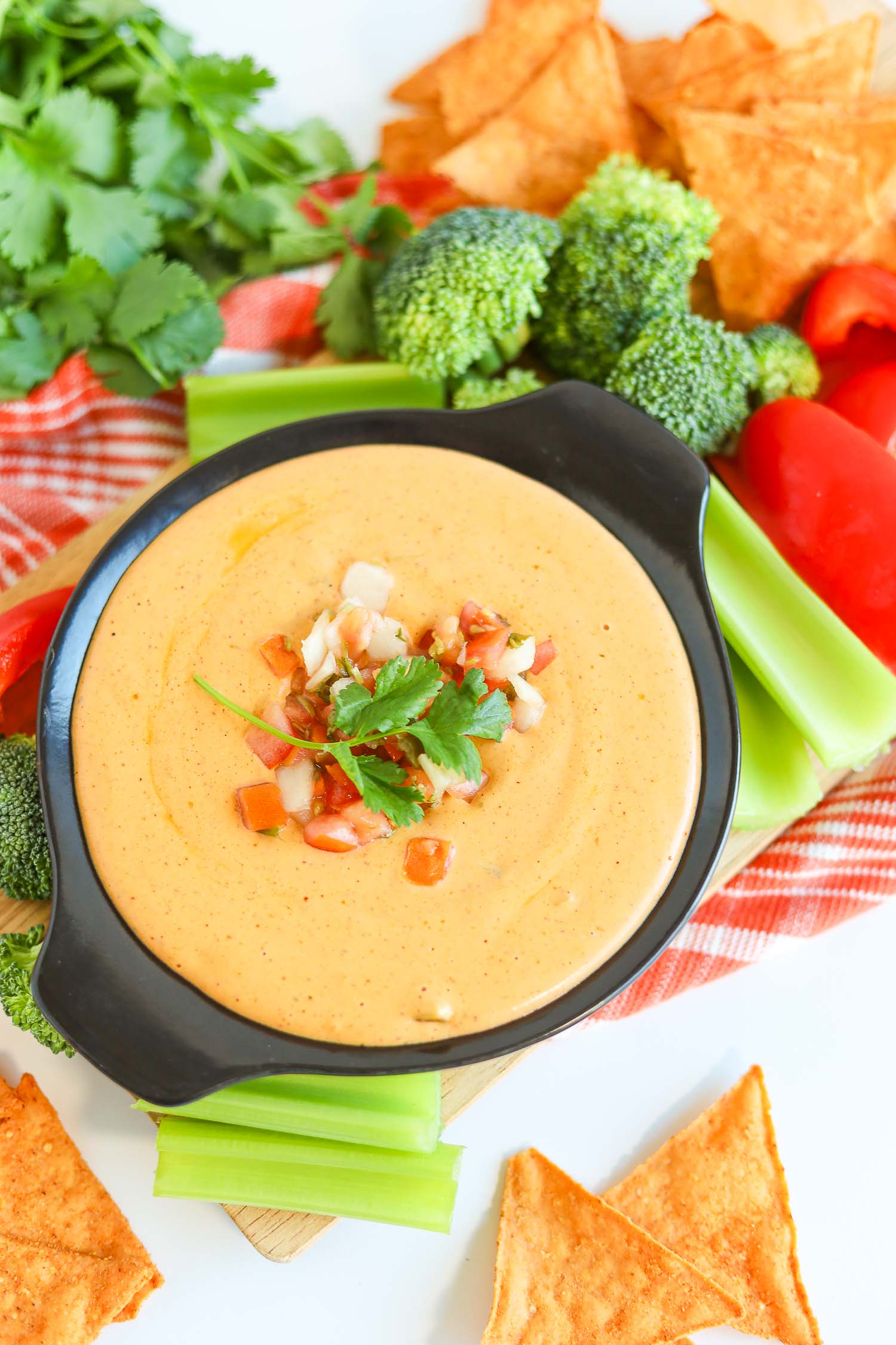 high protein cottage cheese queso for Cinco De Mayo
